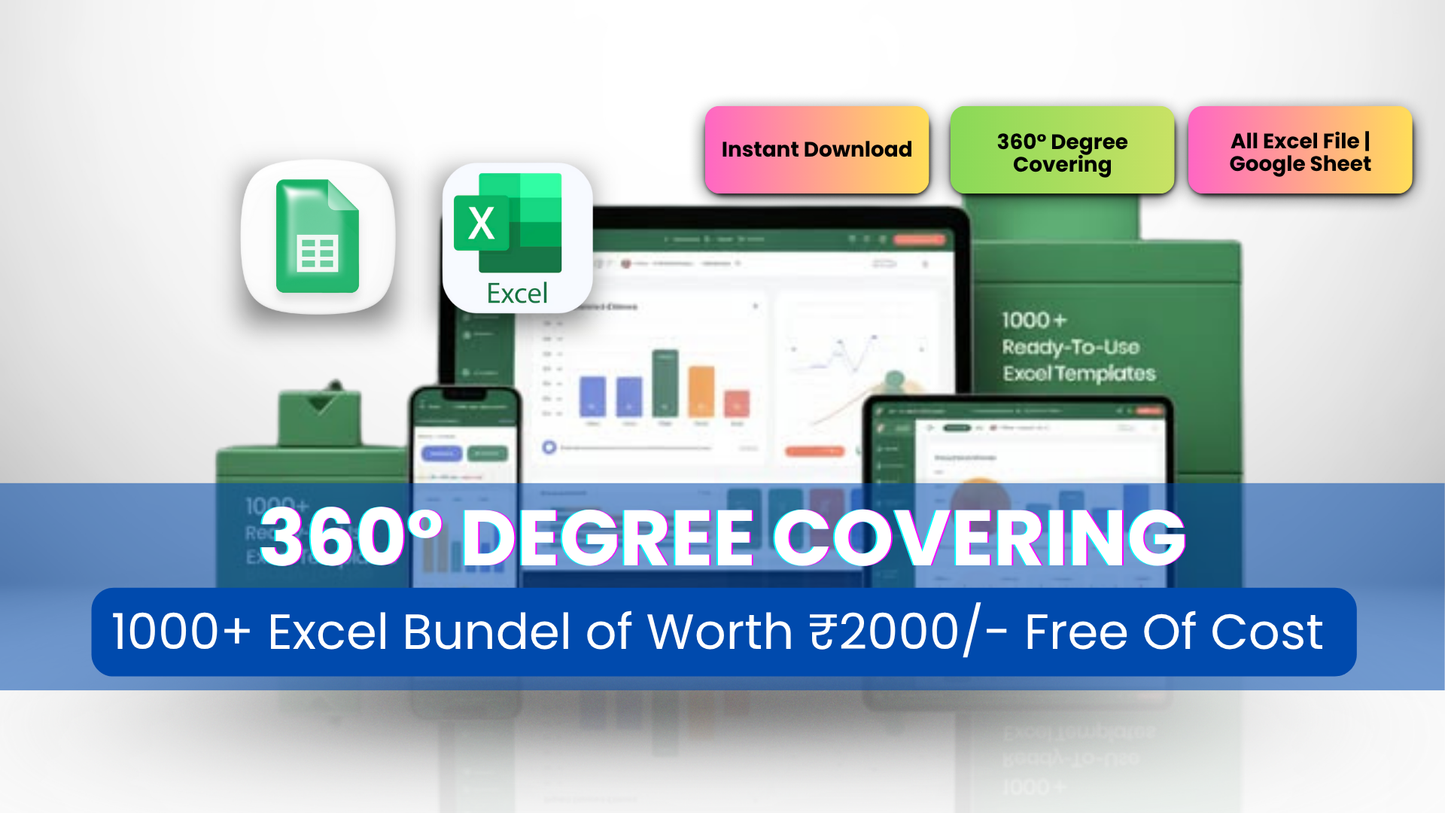 Ultimate Business Toolkit | 35+ XL Dashboards & 1000+ Excel Bundle