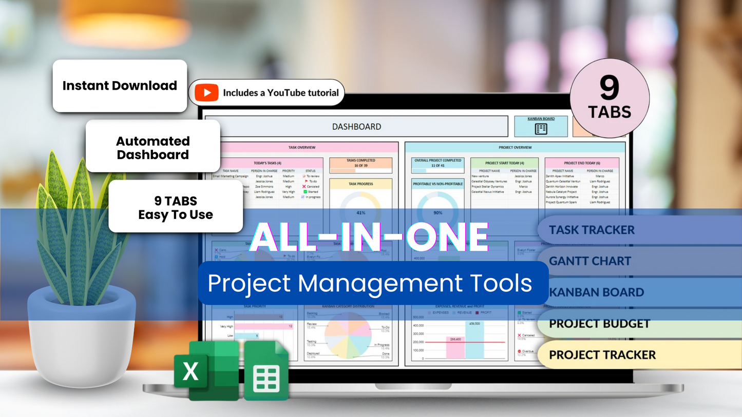Ultimate Business Toolkit | 35+ XL Dashboards & 1000+ Excel Bundle